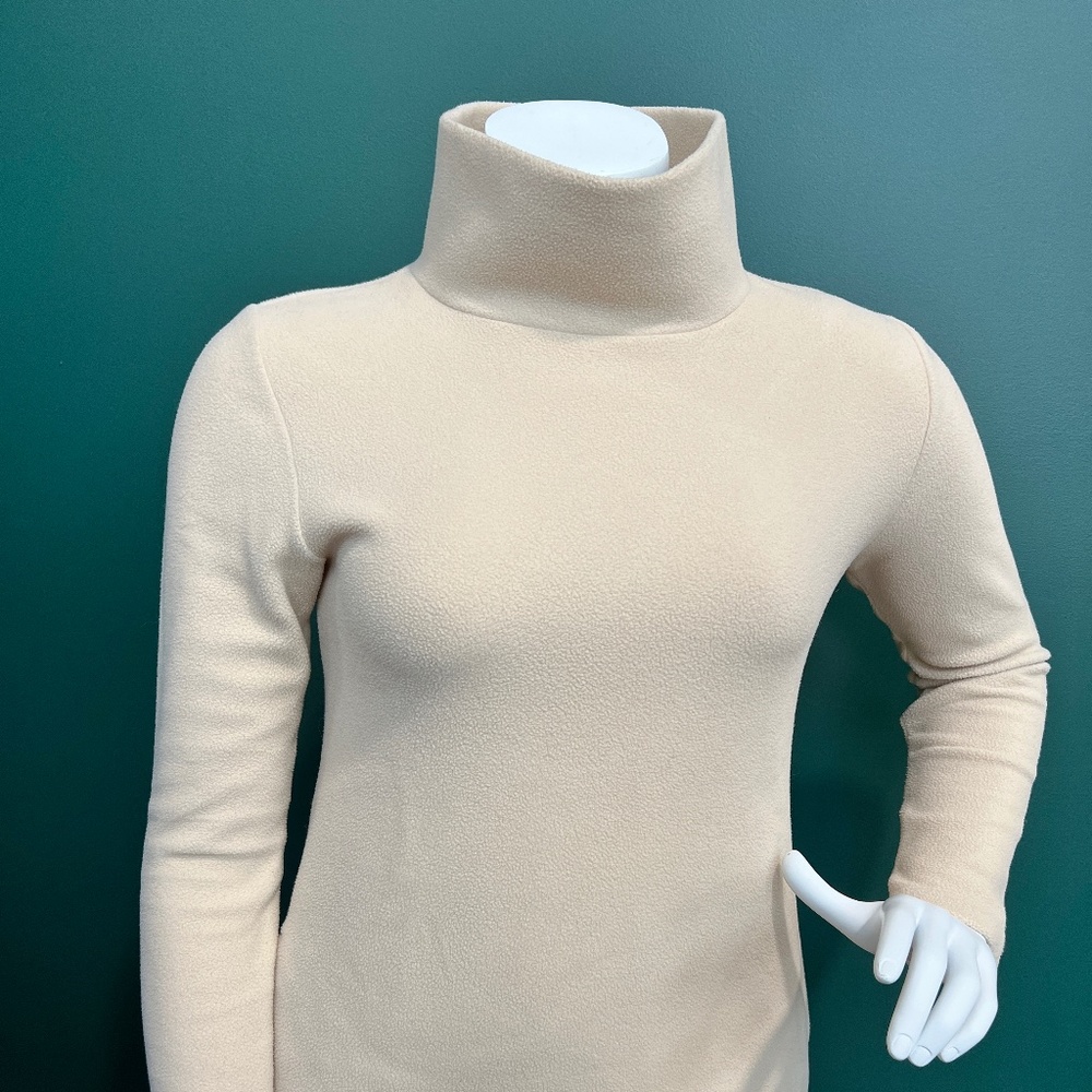 Dudley Stephens Cream Turtleneck Sweater